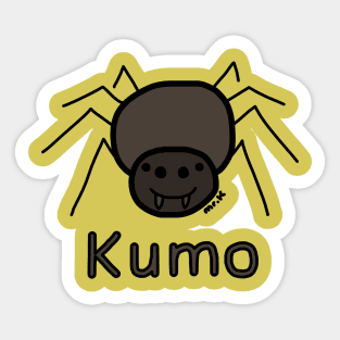 Kumo (Spider) Japanese design in color Sticker